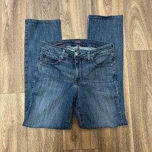 NYDJ Blue Marilyn Straight Jeans Lift x Tuck Technology Size 6